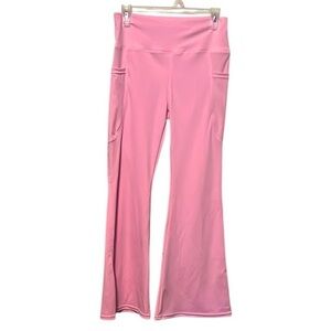 Pink Flared Women's Pants Size Large
